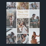 Imitation Canevas Anniversaire romantique Personnalisé Photo moderne<br><div class="desc">Chic personnalisable photo collage fausse toile imprimé pour votre mari,  femme,  petite amie ou petit ami à votre anniversaire. Ajoutez 9 de vos photos préférées,  fiançailles ou mariage et commandez cette impression comme cadeau de décoration murale romantique pour votre partenaire. Un beau cadeau personnalisé plein de souvenirs.</div>