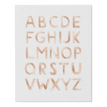 Aquarelle abc enfants alphabet. Salle bébé de la g