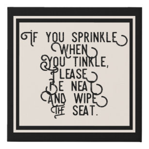 Posters Affiches Toiles Humoristique De Salle Bains Zazzle Fr