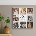 Imitation Canevas Besties For Life Script Best Friends Photo Collage<br><div class="desc">Célébrez votre lien indestructible avec notre script "Besties For Life" photo collage photo fausse impression toile! Avec la citation "Besties for life" dans une élégante typographie en écriture noire avec une mignonne icône de coeur rose chaud en haut, cette impression est un bel hommage à votre amitié. Personnalisez-le avec vos...</div>