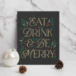 Imitation Canevas Boire À Manger Soyez Joyeux Décor De Noël Faux Can<br><div class="desc">Préservez les précieux moments avec une décoration murale personnalisée. Ça fait un grand cadeau !</div>