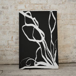Imitation Canevas Bouquet Noir : Abstrait noir et blanc<br><div class="desc">Impression Abstraite avec schéma de couleurs Achromatique (noir et blanc)</div>