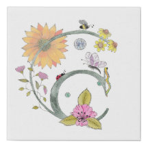C initial décoré