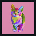 IMITATION CANEVAS CANVAS ENVELOPPÉS PAR CAT POP ART<br><div class="desc">CUISINE POP ART CAT BOUILLOIRE.</div>