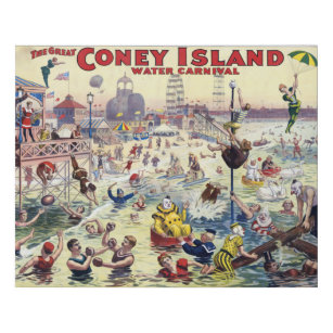 Imitation Canevas Carnaval de Coney Island, 1898