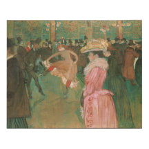 Chez le Moulin rouge par Toulouse-Lautrec - toile