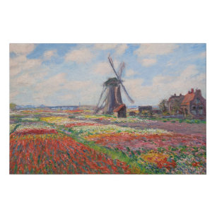 Imitation Canevas Claude Monet - Champ de Tulipes en Hollande