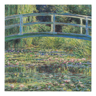 Imitation Canevas Claude Monet - Etang Lily et Pont Japonais
