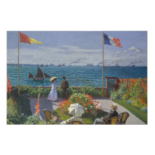 Imitation Canevas Claude Monet - Jardin de Sainte-Adresse
