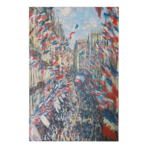Imitation Canevas Claude Monet - La Rue Montorgueil - Paris