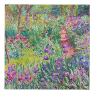 Imitation Canevas Claude Monet - Le jardin d'Iris à Giverny