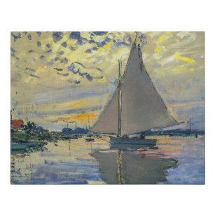 Imitation Canevas Claude Monet - Voilier au Petit-Gennevilliers
