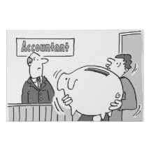 Client comptable avec énorme banque Piggy