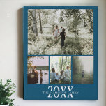 Imitation Canevas Collage photo et texte personnalisé<br><div class="desc">Faites une photo personnalisée Photo keepsaké murale - Faux Wrapped Canvas Imprimer de Ricaso - ajoutez vos propres photos et texte - photo collage cadeaux</div>