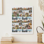 Imitation Canevas Collage photo personnalisé 32<br><div class="desc">Créez votre propre toile de collage photo 32 personnalisée</div>
