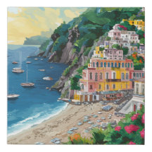 Côte d'Amalfi, Italie Beaux Endroits Peinture Cade
