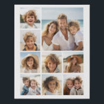 Imitation Canevas Créer un collage photo personnalisé avec 9 photos<br><div class="desc">Peut changer la couleur de l'arrière - plan — Utilisez votre photo ou vos photos préférées pour créer un souvenir amusant à partager avec vos amis.</div>