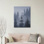 Imitation Canevas Créez votre propre devis Paysage naturel<br><div class="desc">Créez votre propre devis personnalisé imprime de la peinture murale en toile. Caractéristiques typographie minimaliste de la machine à écrire et moody arrière - plan paysage de la nature forestière.</div>