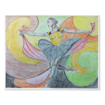 Dancer abstraction II - inspiré par Misty Copeland