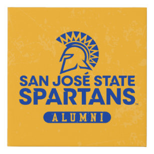 Imitation Canevas État Spartans de San Jose affligé