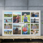 Imitation Canevas Faire des souvenirs Famille Photo Collage Faux Can<br><div class="desc">Une belle conception pour capturer vos aventures familiales. Ajoutez vos propres souvenirs photo à ce design pour une façon douce de personnaliser n'importe quel espace ! Un collage de photos de famille entoure le texte "Making Memories". Vous avez la possibilité d'ajouter le nom de votre famille, une date ou de...</div>