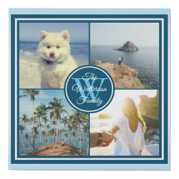 Imitation Canevas Faites votre propre collage de photo d'été de