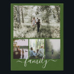Imitation Canevas Famille de collage de photos et de textes personna<br><div class="desc">Faites une famille personnalisée Photo keepsaké murale - Faux Wrapped Canvas Imprimer de Ricaso - ajoutez vos propres photos et texte - photo collage cadeaux</div>
