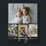 Imitation Canevas Famille de collage de photos et de textes personna<br><div class="desc">Faites une famille personnalisée Photo keepsaké art mural - Faux Wrapped Canvas Imprimer de Ricaso - ajoutez vos propres photos - photo collage cadeaux</div>