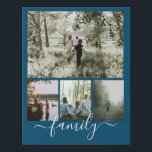 Imitation Canevas Famille de collage de photos et de textes personna<br><div class="desc">Faites une famille personnalisée Photo keepsaké murale - Faux Wrapped Canvas Imprimer de Ricaso - ajoutez vos propres photos et texte - photo collage cadeaux</div>