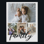 Imitation Canevas Famille de collage de photos et de textes personna<br><div class="desc">Faites une famille personnalisée Photo keepsaké murale - Faux Wrapped Canvas Imprimer de Ricaso - ajoutez vos propres photos et texte - photo collage cadeaux</div>