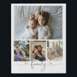 Imitation Canevas Famille de collage de photos et de textes personna<br><div class="desc">Faites une famille personnalisée Photo keepsaké art mural - Faux Wrapped Canvas Imprimer de Ricaso - ajoutez vos propres photos - photo collage cadeaux</div>
