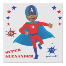 Fantastic USA Superhero Boy Birthday Tremendante