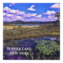 Faux Canvas Print - Tupper Lake NY