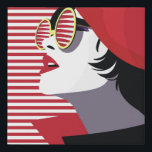 Imitation Canevas Femme de mode dans style pop art.<br><div class="desc">Femme de mode dans style pop art.</div>