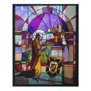 Imitation Canevas Fenêtre en verre tendu de Saint Ignace de la chape