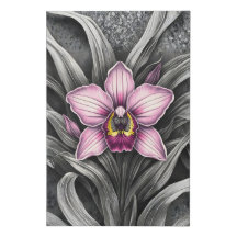 Fleur d'orchidée rose