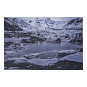 Imitation Canevas Glace et neige   Glacier Sólheimajökull, Islande