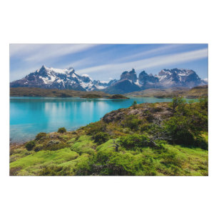 Imitation Canevas Glace et neige   Lac Pehoe, Patagonie, Chili