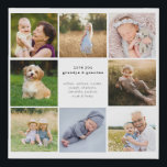 Imitation Canevas Grandpa et Grandma Family Photo Grid<br><div class="desc">Grand-père et grand-mère photo grille fausse toile. Cette toile murale d'art comprend 8 photos et du texte personnalisable. Les photos et le texte peuvent être facilement customisés avec les photos et le texte que vous choisissez. Les toiles photo personnalisées font de grands cadeaux pour Noël, anniversaires, fête des mères, fête...</div>