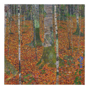 Imitation Canevas Gustav Klimt - Bois de bouleau