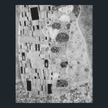 Imitation Canevas Gustav Klimt - Le baiser noir et blanc<br><div class="desc">Gustav Klimt - Le baiser noir et blanc</div>
