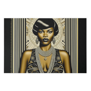 Imitation Canevas Harlem Renaissance années 1920-1930 Art Déco-Betty