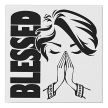 Impression Blessed 10 x 10 Faux