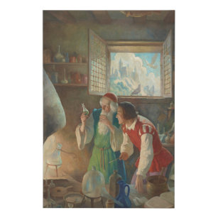 Imitation Canevas L'alchimiste, c. 1937 par N.C. Wyeth