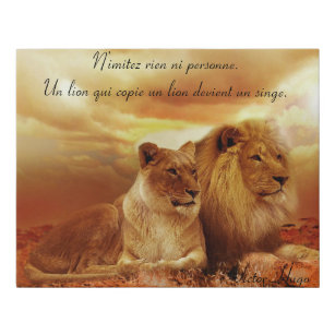 Posters Affiches Toiles Citation Lion Zazzle