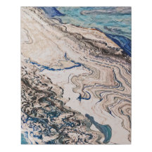 Liquide bleu tressé abstrait