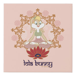 Imitation Canevas Lola Bunny Yoga Lotus Pose