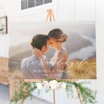 Imitation Canevas Mariage photo d'amour éternel Affiche de bienvenue<br><div class="desc">Un signe tout simplement élégant que vos invités vont adorer. Les couleurs textuelles et arrière - plans sont entièrement modifiables pour correspondre à votre thème ! Conception par © berryberrysweet. Des fichiers numériques imprimables et des articles correspondants sont disponibles ! Visitez notre site web à www.berryberrysweet.com pour plus de détails...</div>