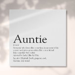 Imitation Canevas Meilleure Tante Définition Noir et blanc Amusement<br><div class="desc">Personnalisez votre tante ou votre tante spéciale pour créer un cadeau unique pour les anniversaires,  Noël ou n'importe quel jour que vous voulez montrer combien elle signifie pour vous. Une façon parfaite de lui montrer à quel point elle est extraordinaire chaque jour. Conçu par Thisisnotme©</div>