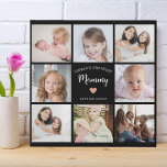 Imitation Canevas Monde la plus grande maman photo Collage photo mod<br><div class="desc">Ce collage de 8 photos d'imitation de canva moderne présente le message sincère, "La plus grande maman du monde" dans une élégante typographie de script et un coeur rose simple. Un cadeau idéal pour votre mère le jour de la Mère, Noël ou anniversaire. Il peut être personnalisé avec 8 photos...</div>